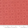 Image of Fieldrush Jasmine Azalea quilting cotton fabric by Basic Grey for Moda Fabrics. Features flowers on a red background. Cute Little Fabric Shop.
