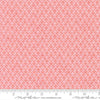 Image of Fieldrush Trellis Peony quilting cotton fabric by Basic Grey for Moda Fabrics. Features trees on a pink background. Cute Little Fabric Shop.