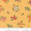 Image of Fieldrush Camellia Sunshine quilting cotton fabric by Basic Grey for Moda Fabrics. Features flowers on a yellow background. Cute Little Fabric Shop.