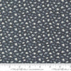 Image of Fieldrush Wild Flower Portobello quilting cotton fabric by Basic Grey for Moda Fabrics. Features leopard print on a blue background. Cute Little Fabric Shop.