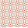Image of Sketchbook Geo Ginger quilting cotton fabric by Lisa Audit for RIley Blake Designs. Features a geometric pattern on an orange background. Cute Little Fabric Shop.
