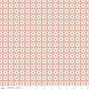 Image of Sketchbook Geo Ginger quilting cotton fabric by Lisa Audit for RIley Blake Designs. Features a geometric pattern on an orange background. Cute Little Fabric Shop.