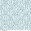 Image of Sketchbook Vines Blue quilting cotton fabric by Lisa Audit for RIley Blake Designs. Features leaves on a blue background. Cute Little Fabric Shop.