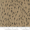 Image of Mira Whisper Taupe quilting cotton fabric by Zen Chic for Moda Fabrics. Features dots on a brown background. Cute Little Fabric Shop.