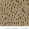Image of Mira Whisper Taupe quilting cotton fabric by Zen Chic for Moda Fabrics. Features dots on a brown background. Cute Little Fabric Shop.