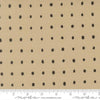 Image of Mira Pure Tan quilting cotton fabric by Zen Chic for Moda Fabrics. Features polka dots on a brown background. Cute Little Fabric Shop.