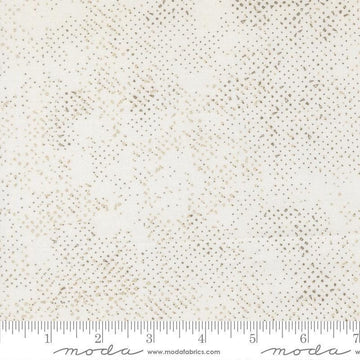 Image of Mira Spotted Pearl quilting cotton fabric by Zen Chic for Moda Fabrics. Features printed texture on a white background. Cute Little Fabric Shop.