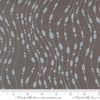 Image of Mira Whisper Graphite quilting cotton fabric by Zen Chic for Moda Fabrics. Features dots on a gray background. Cute Little Fabric Shop.