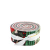 Evergreen Wishes 2.5" Rolie Polie Christmas Fabric - RP-17810-40 - 40-piece Precut - Riley Blake Quilting Cotton Fabric