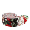 Evergreen Wishes 2.5" Rolie Polie Christmas Fabric - RP-17810-40 - 40-piece Precut - Riley Blake Quilting Cotton Fabric
