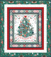 Decorate The Tree Panel Quilt Kit - Jennifer Long - Nutcracker Tradition -Red Green - Riley Blake - Pattern Fabric Kit -  Quilting Cotton