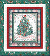 Decorate The Tree Panel Quilt Kit - Jennifer Long - Nutcracker Tradition -Red Green - Riley Blake - Pattern Fabric Kit -  Quilting Cotton