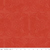 Image of Gingerbread Lacy Blender Red quilting cotton fabric by J. Wecker Frisch for Riley Blake Designs. Features flowers on a red background. Cute Little Fabric Shop.