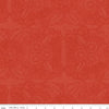 Image of Gingerbread Lacy Blender Red quilting cotton fabric by J. Wecker Frisch for Riley Blake Designs. Features flowers on a red background. Cute Little Fabric Shop.