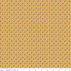 Image of Gingerbread Royal Icing Dots Gingersnap quilting cotton fabric by J. Wecker Frisch for Riley Blake Designs. Features dots on a brown background. Cute Little Fabric Shop.