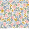 3-Yard-Cut - Rosewood Ribbon Dance Ballerina Blue Ribbon Fabric - 108" Wide Quilt Back - WB17497 - Riley Blake Quilting Cotton Fabric
