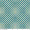 Image of Northanger Abbey Tilney Azure quilting cotton fabric by Official Licensed Product for Riley Blake Designs. Features checks on a blue background. Cute Little Fabric Shop.