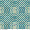 Image of Northanger Abbey Tilney Azure quilting cotton fabric by Official Licensed Product for Riley Blake Designs. Features checks on a blue background. Cute Little Fabric Shop.