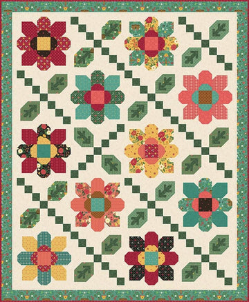 SALE Daisy Chain Quilt PATTERN Floral Pattern - Riley Blake INSTRUCTIONS Only