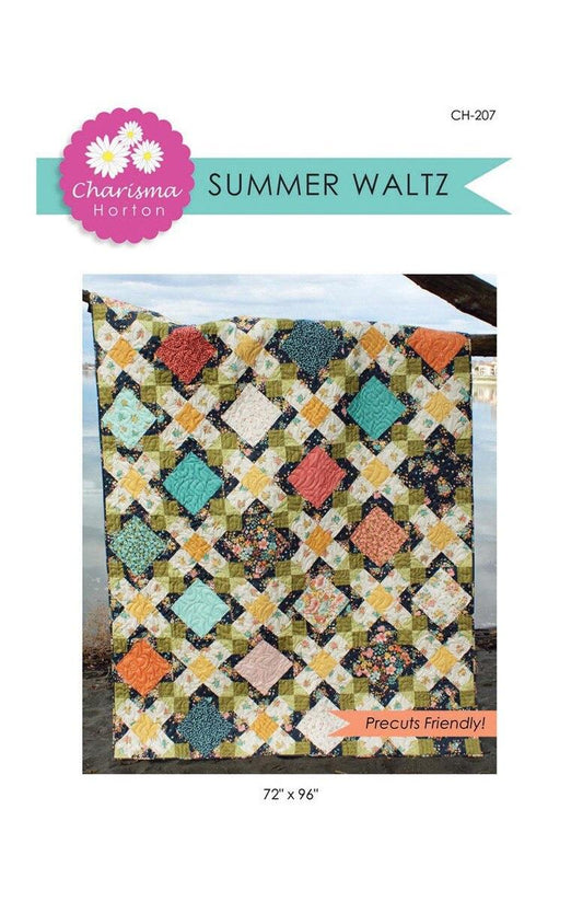 Summer Waltz Quilt PATTERN Geometric Pattern - Riley Blake - INSTRUCTIONS Only