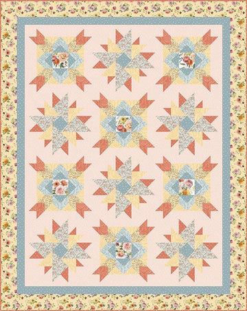 Vintage Blooms Quilt PATTERN Floral Pattern - Riley Blake INSTRUCTIONS Only