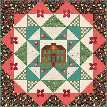 SALE Orchard House Quilt Kit Floral Fabric - KT-17720 - Riley Blake Quilting Cotton Fabric