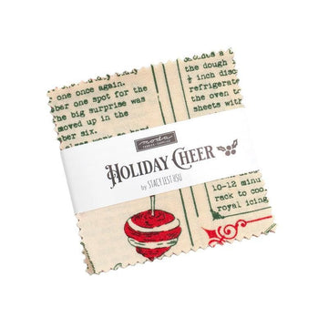 Holiday Cheer Mini Charm Pack Christmas Fabric - 20970MC - 42-Piece Precut - Moda Fabrics Quilting Cotton Fabric
