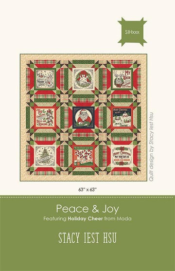Peace and Joy Quilt PATTERN Christmas Pattern - Moda Fabrics INSTRUCTIONS Only
