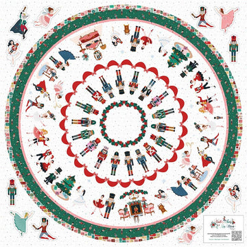 Nutcracker Tradition Home Decor Tree Skirt LARGE Panel Christmas Fabric - HD17679 - Riley Blake Quilting Cotton Fabric
