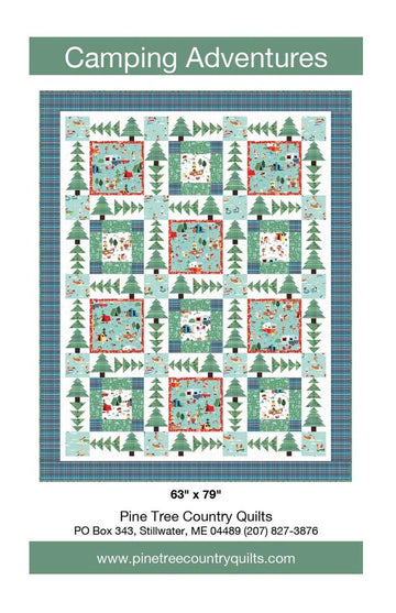 SALE Camping Adventures Quilt PATTERN Tree Fabric - Riley Blake Design INSTRUCTIONS Only