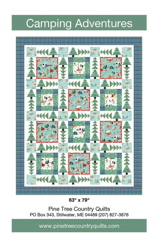 SALE Camping Adventures Quilt PATTERN Tree Fabric - Riley Blake Design INSTRUCTIONS Only