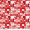 Image of Nutcracker Tradition Gifts of Giving Berry quilting cotton fabric by Jennifer Long for Riley Blake Designs. Features presents on a red background. Cute Little Fabric Shop.