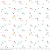 Image of Nutcracker Tradition Christmas Magic Snow quilting cotton fabric by Jennifer Long for Riley Blake Designs. Features stars on a white background. Cute Little Fabric Shop.