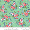 Image of A Cat Named Stitch Paisley Green quilting cotton fabric by Camille Roskelley for Riley Blake Designs. Features paisley and flowers on a green background. Cute Little Fabric Shop.
