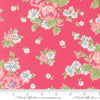 Image of A Cat Named Stitch Blooming Florals Rosie quilting cotton fabric by Camille Roskelley for Riley Blake Designs. Features flowers on a pink background. Cute Little Fabric Shop.