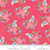 Image of A Cat Named Stitch Paisley Rosie quilting cotton fabric by Camille Roskelley for Riley Blake Designs. Features paisley and flowers on a pink background. Cute Little Fabric Shop.