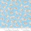 Image of A Cat Named Stitch Kitten Sky quilting cotton fabric by Camille Roskelley for Riley Blake Designs. Features cats on a blue background. Cute Little Fabric Shop.