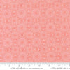 Image of Fieldrush Jasmine Peony quilting cotton fabric by Basic Grey for Moda Fabrics. Features flowers on a pink background. Cute Little Fabric Shop.