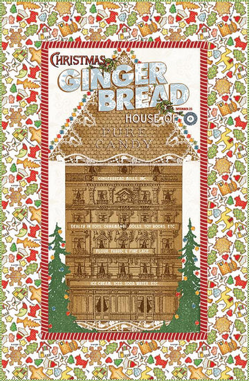 Gingerbread Mills Panel Quilt Kit - Ginger Bread - J Wecker Frisch - Riley Blake Designs - Pattern Quilt Kit -  Quilting Cotton