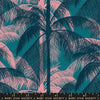 Image of Poolside Too Palms Storytime quilting cotton fabric by Ruby Star Society for Moda Fabrics. Features trees on a blue background. Cute Little Fabric Shop.
