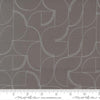 Image of Mira Echo Graphite quilting cotton fabric by Zen Chic for Moda Fabrics. Features a geometric pattern on a gray background. Cute Little Fabric Shop.