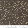 Image of Mira Realm Charcoal quilting cotton fabric by Zen Chic for Moda Fabrics. Features crosses on a brown background. Cute Little Fabric Shop.