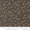 Image of Mira Realm Charcoal quilting cotton fabric by Zen Chic for Moda Fabrics. Features crosses on a brown background. Cute Little Fabric Shop.