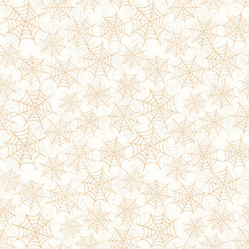 Jeepers Creepers Spiderwebs Cream Halloween Fabric - 31017 - QT Fabrics Quilting Cotton Fabric