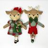 Holiday Cheer Reindeer Stuffies Panel Natural Cream Christmas Fabric - 20979 - Moda Fabrics Quilting Cotton Fabric