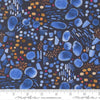Image of Northern Brights Pebble Night Sky quilting cotton fabric by Amarilys Henderson for Moda Fabrics. Features spots on a black background. Cute Little Fabric Shop.