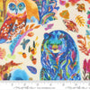 Image of Northern Brights Watercolor Animals Cloud quilting cotton fabric by Amarilys Henderson for Moda Fabrics. Features animals on a cream background. Cute Little Fabric Shop.