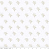 Image of Gingerbread Gingerbread Toss White quilting cotton fabric by J. Wecker Frisch for Riley Blake Designs. Features gingerbread man on a white background. Cute Little Fabric Shop.