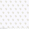 Image of Gingerbread Gingerbread Toss White quilting cotton fabric by J. Wecker Frisch for Riley Blake Designs. Features gingerbread man on a white background. Cute Little Fabric Shop.