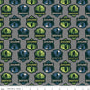 Legends of the National Parks Bigfoot Shields CD15062 Gray - Riley Blake Designs - DIGITALLY PRINTED - Quilting Cotton Fabric